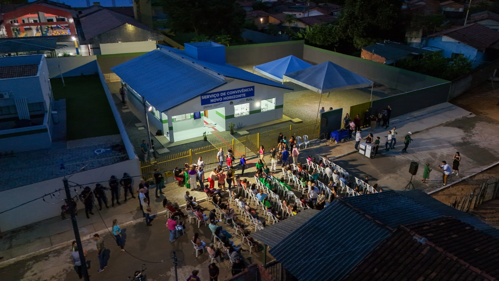 Moradores do Distrito Novo Horizonte começam a ser atendidos no novo prédio do SCFV (Serviço de Convivência e Fortalecimento de Vínculos) a partir desta quinta-feira, 2 de maio, das 7 às 18 horas